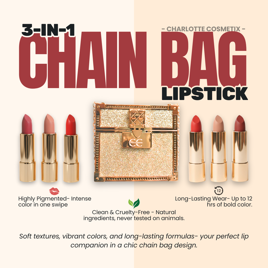 CC -Trio Lipstick Set w/ Chain