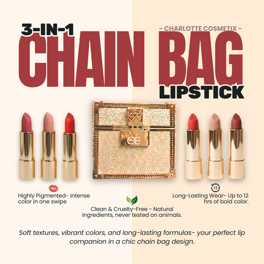 CC -Trio Lipstick Set w/ Chain