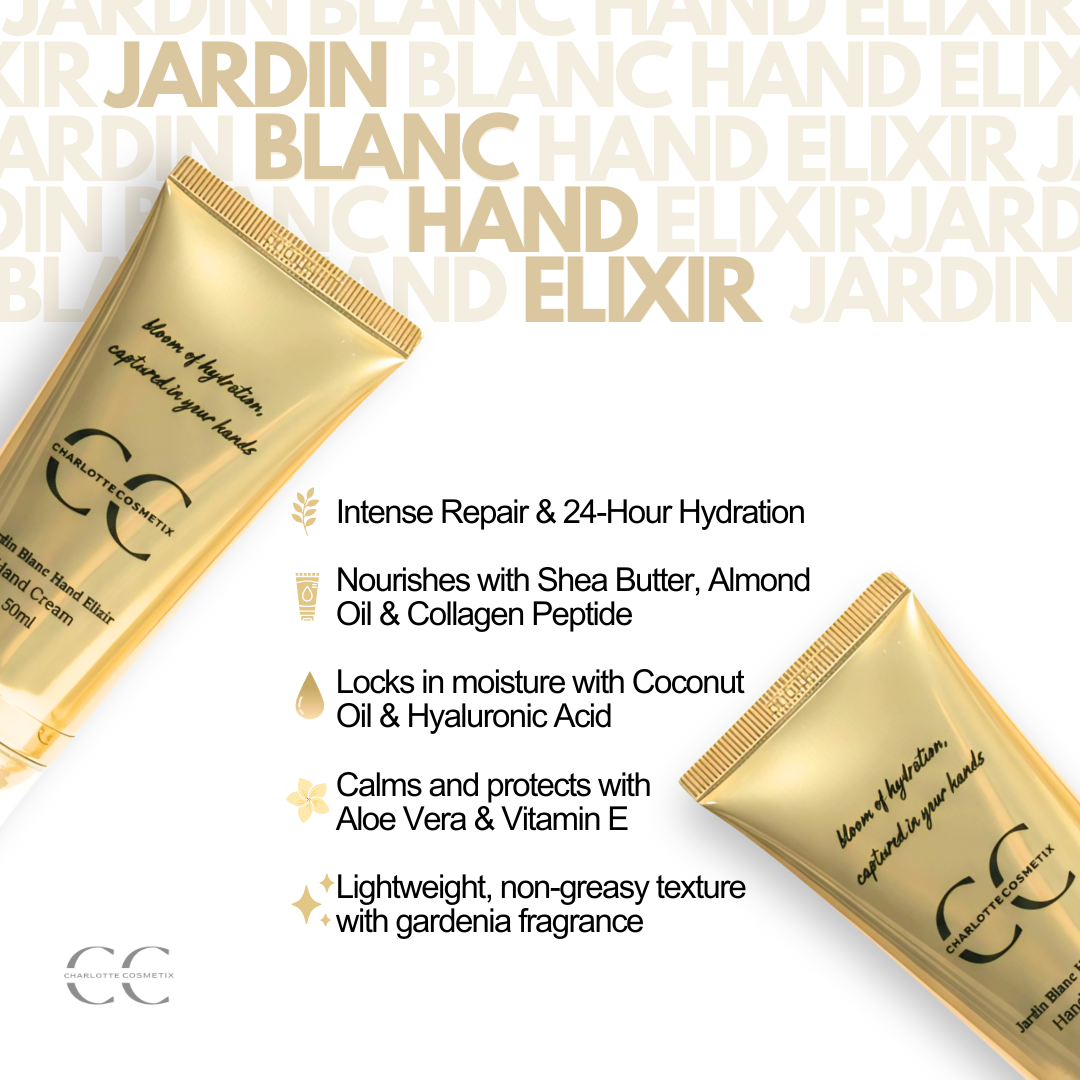 CC-Jardin Blanc Hand Elixir (Gentle Moisturizing Repair with VC + B5)