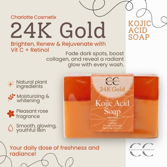 CC-24K Gold Kojic Acid Soap