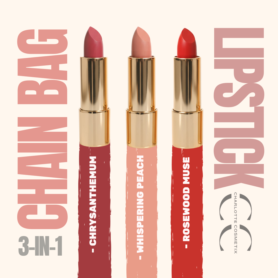 CC -Trio Lipstick Set w/ Chain