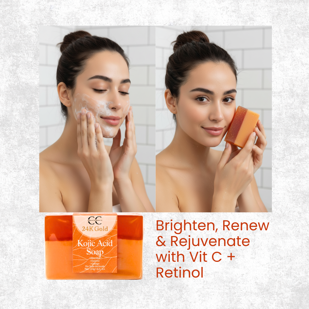 CC-24K Gold Kojic Acid Soap